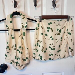 Nectar Cherry Top/Skirt Set